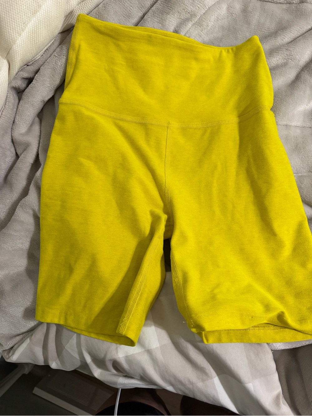 Beyond Yoga Bright Yellow High-Rise Bike Shorts